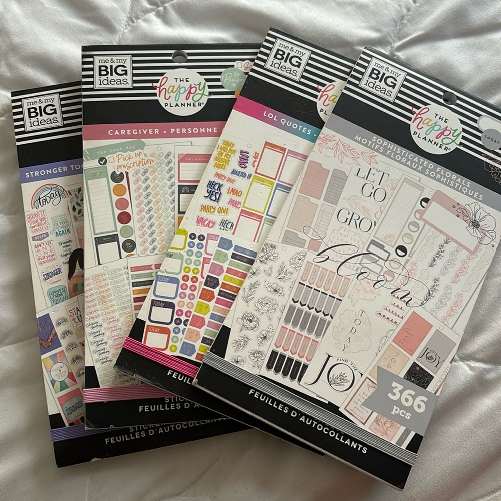 NWT Full Happy Planner Sticker Books